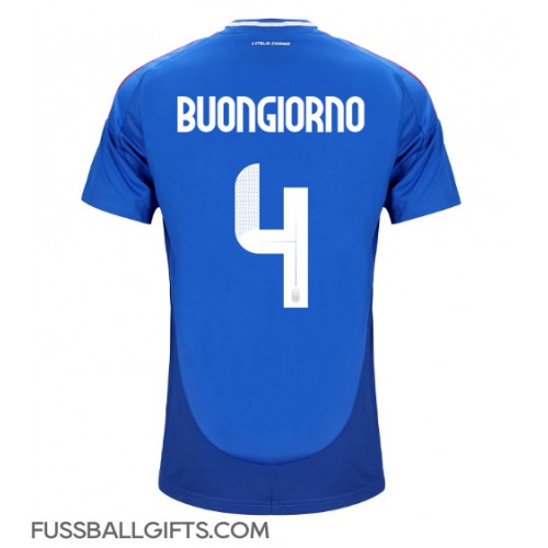 Italien Alessandro Buongiorno #4 Fußballbekleidung Heimtrikot EM 2024 Kurzarm